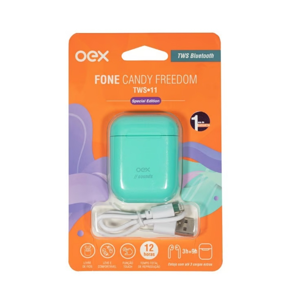 Fone de Ouvido Bluetooth OEX Air TWS11 - Tiffany