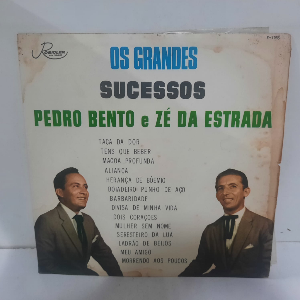Lp - Pedro Bento E Zé Da Estrada – Os Grandes Sucessos De Pedro Bento E Zé Da Estrada