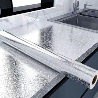 Adesivo ALUMINIO de cozinha Resistente a Agua/Óleo/Fogo MEDIDAS *LEIA A DESCRIÇÃO*