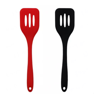 Espátula De Silicone Chapeiro Vazada Fritura 28.3 CM em Oferta na Shopee