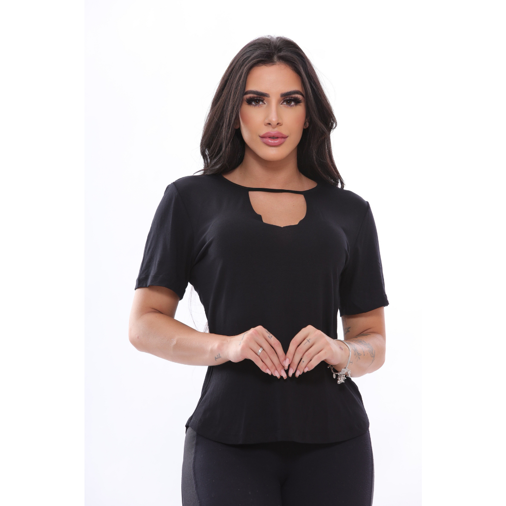 Blusa gola Shocker viscolycra  Tendência#Modinha P ao G3  REF 26 em Oferta na Shopee