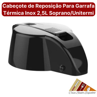 Cabeçote Tampa Reposição para Garrafa Térmica de Inox com Alavanca Soprano Unitermi Serve de 1L, 1,9L e 2,5L Varias Marc em Oferta na Shopee