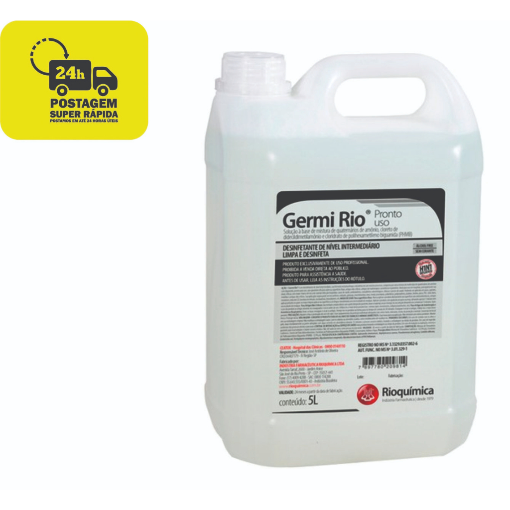Desinfetante Germi Rio - Rioquímica - 5 Litros