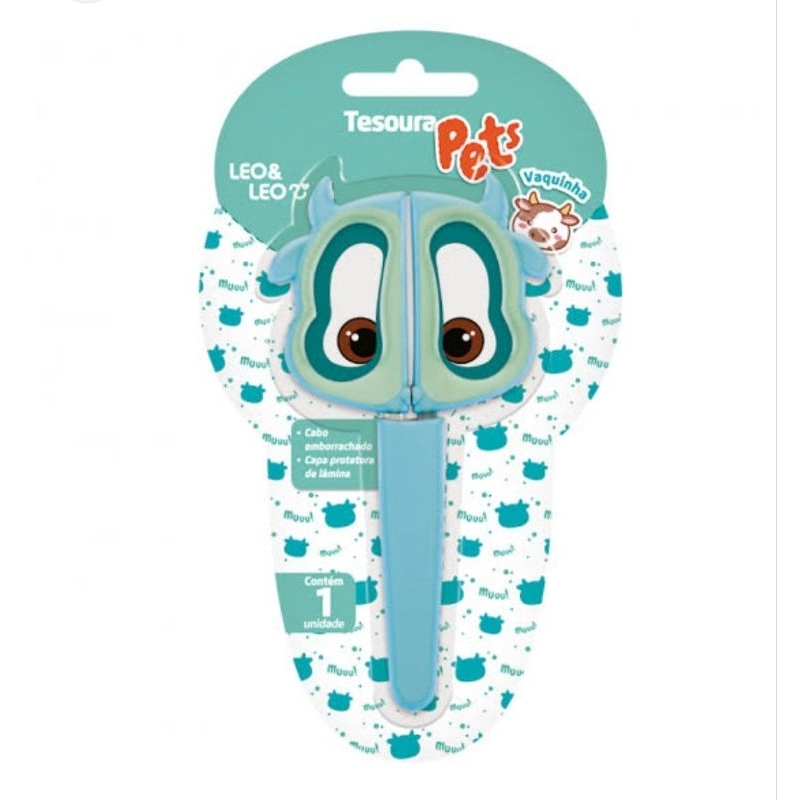 Tesoura Pets Leo & Leo, Tesoura Infantil Pets