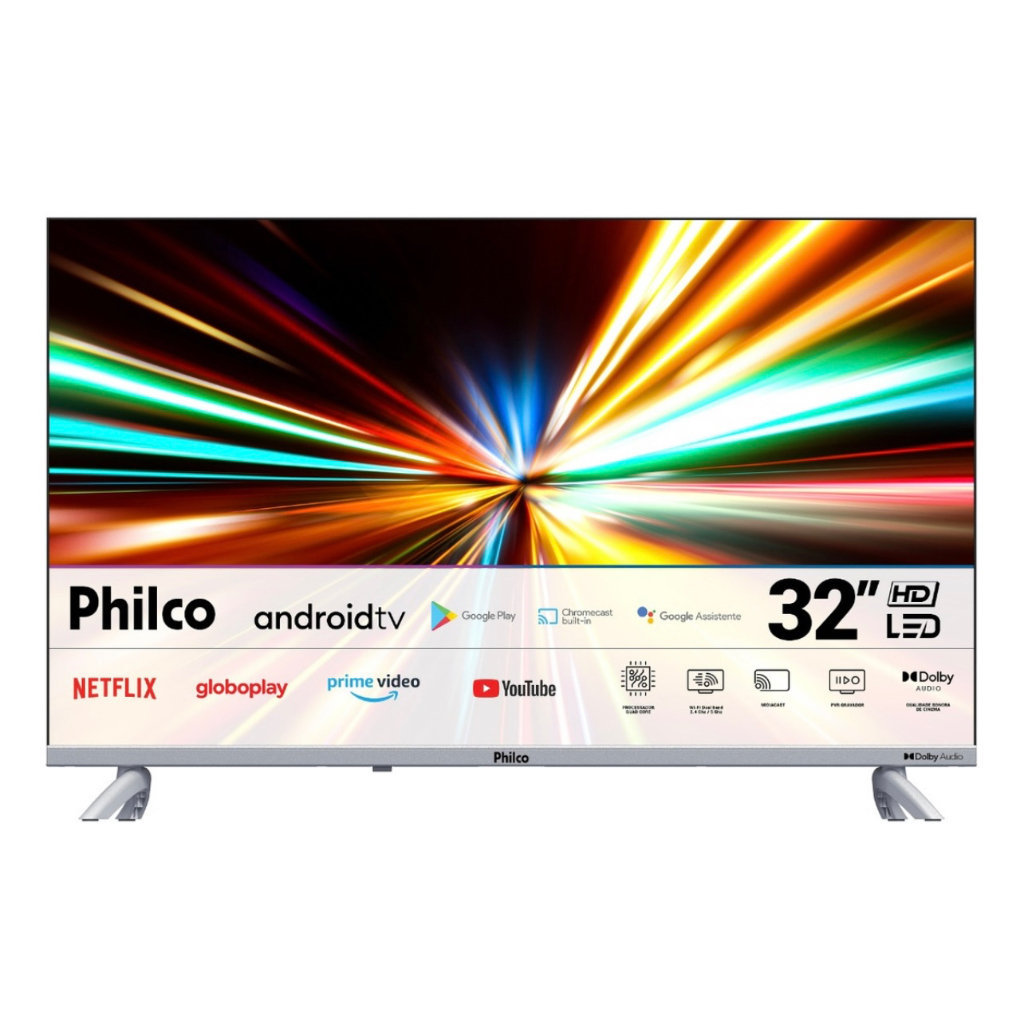 Smart Tv 32'' Philco Ptv32g23agssblh Android Tv Led Hdr Hdmi