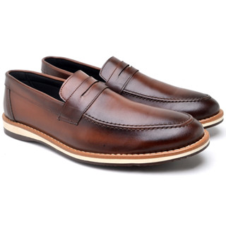 Sapato Mocassim Casual Masculino Confortável Moderno Elegante Esporte Fino Mocassin Social Clássico Preto Marrom