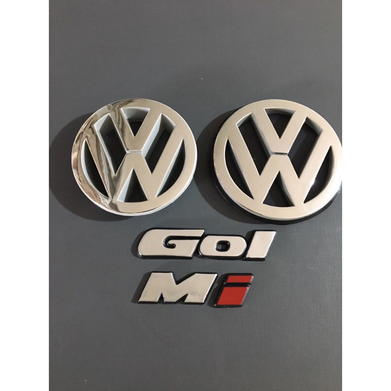 Kit Emblemas Gol Mi Vw Grade e Mala Gol G2 Bola em Oferta na Shopee