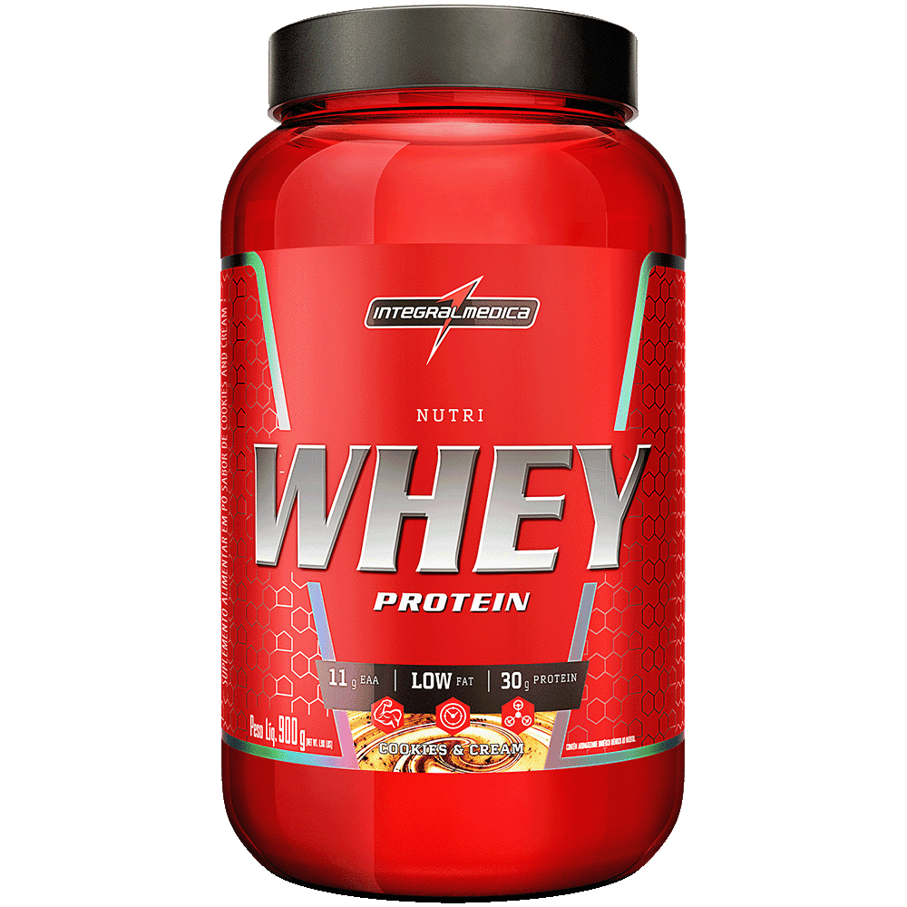 Nutri Whey Protein 900g - Pote - Integralmedica - Linha Body Size