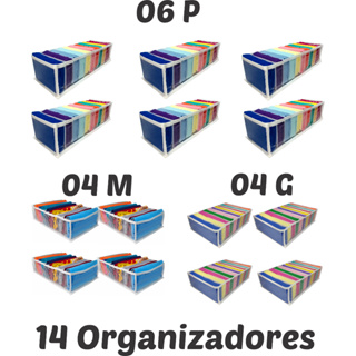 KIT COLMEIA ORGANIZADORA " 06 P + 04 M + 04 G"  - Comprei Organizei! em Oferta na Shopee