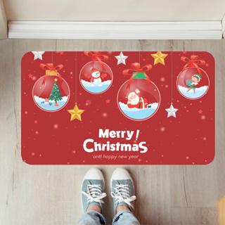 Tapete Natalino Decorativo para Porta Antiderrapante - Merry Christmas Vermelho ( Tap natal 139) em Oferta na Shopee