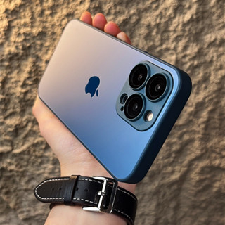 capinha capa para IPhone 15 pro max azul case Traseira de vidro com proteçao De Lente completa