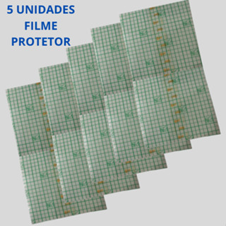 Curativo Filme x Transparente Vital Derme Rolo 5 Unidades10cm x 20 cm Fixação em Pele Tatuagem