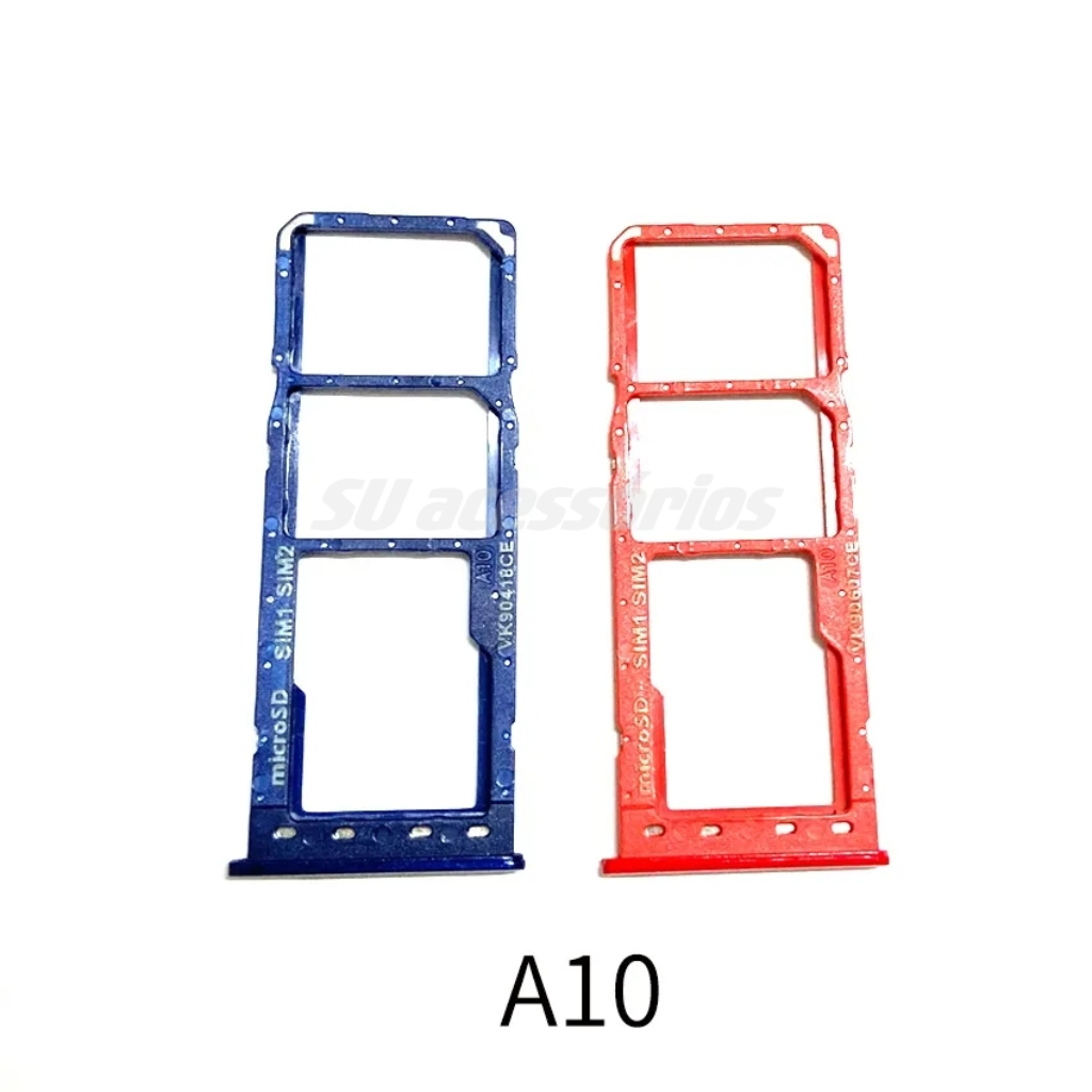 Gaveta Bandeja Chip Slot Compatível Galaxy A10 + Sim Chip Bandeja Slot Adaptador