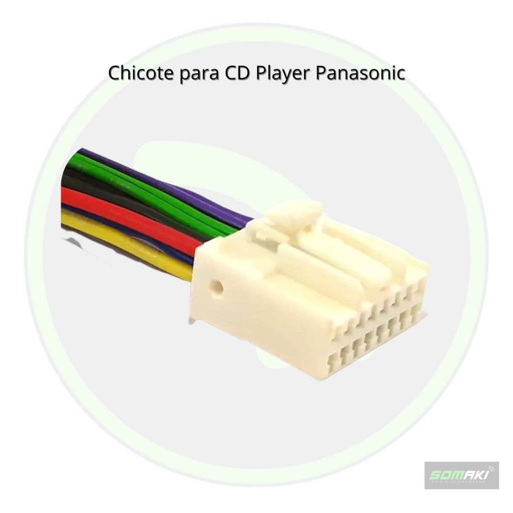 Cabo Chicote Rádio Panasonic Branco