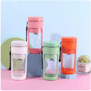 Liquidificador Portatil Potente 40w Bateria 4000mAh Automático Com 6 Lâminas Inox Para Suco Frutas Shake 450ML OS-F6058