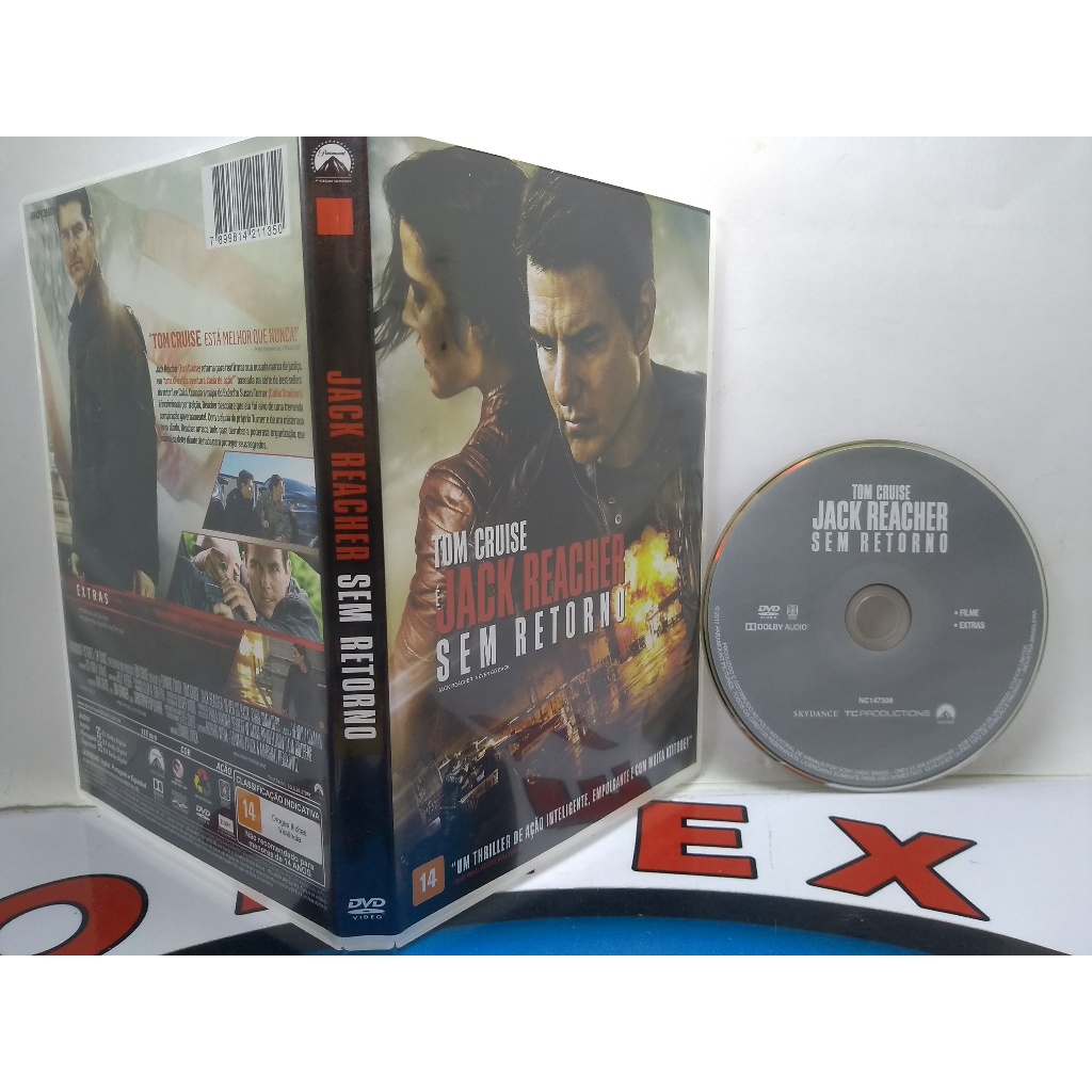 Dvd Jack Reacher Sem Retorno Tom Cruise Original Usado Nf-e