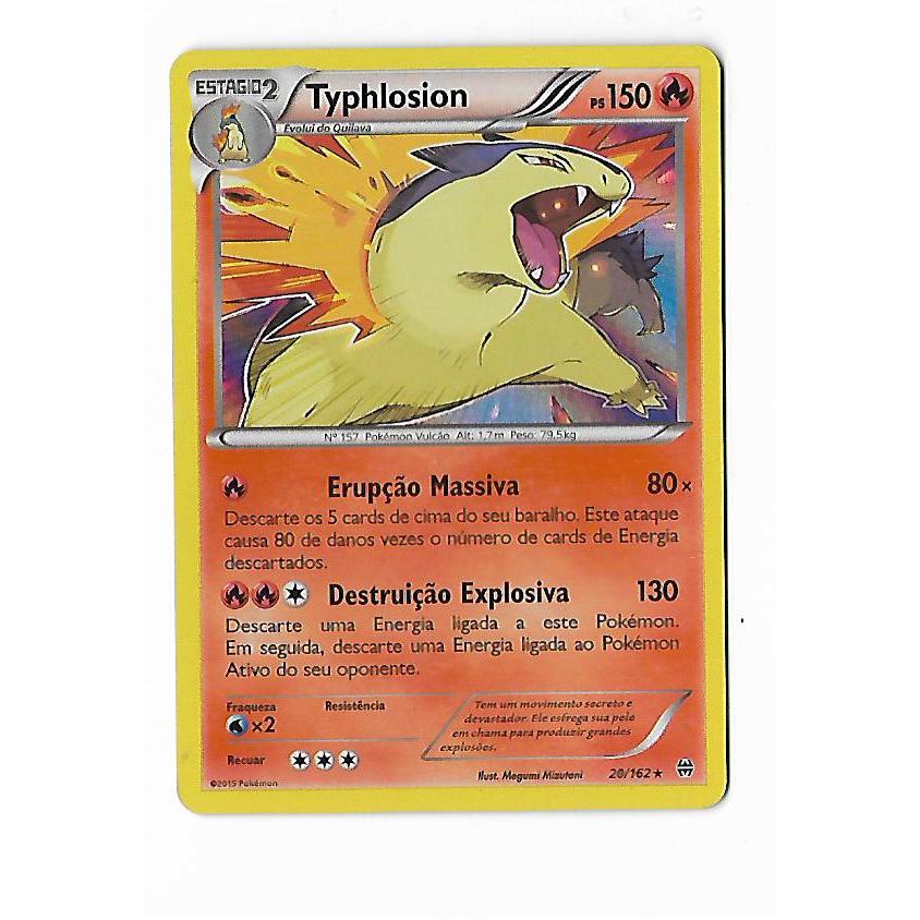 Pokemon Typhlosion Holofoil Turbo Revolução