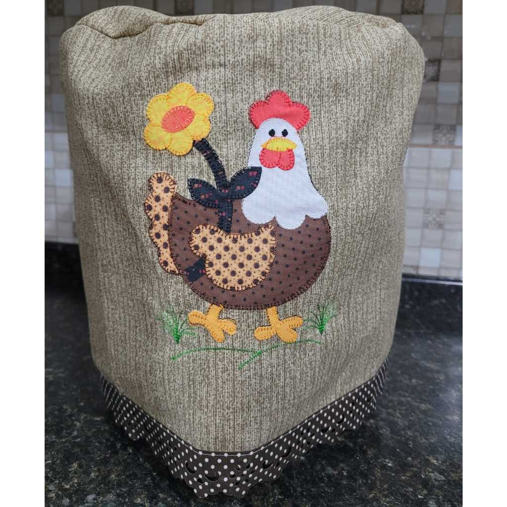 CAPA PARA FRITADEIRA ELÉTRICA/AIR FRYER BORDADOS  (OBSERVAÇÃO: SERVE SOMENTE ATÉ PARA 4 LITROS)