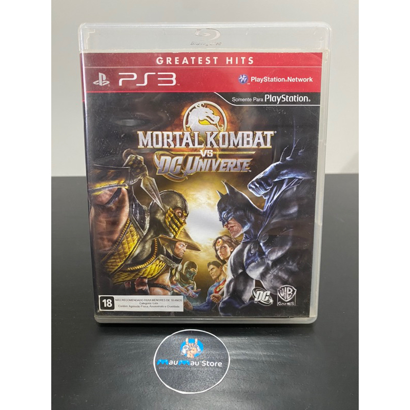 Mortal Kombat vs DC Universe PS3 - Mídia Física Original Usado Jogos de Playstation 3 Jogos de Luta