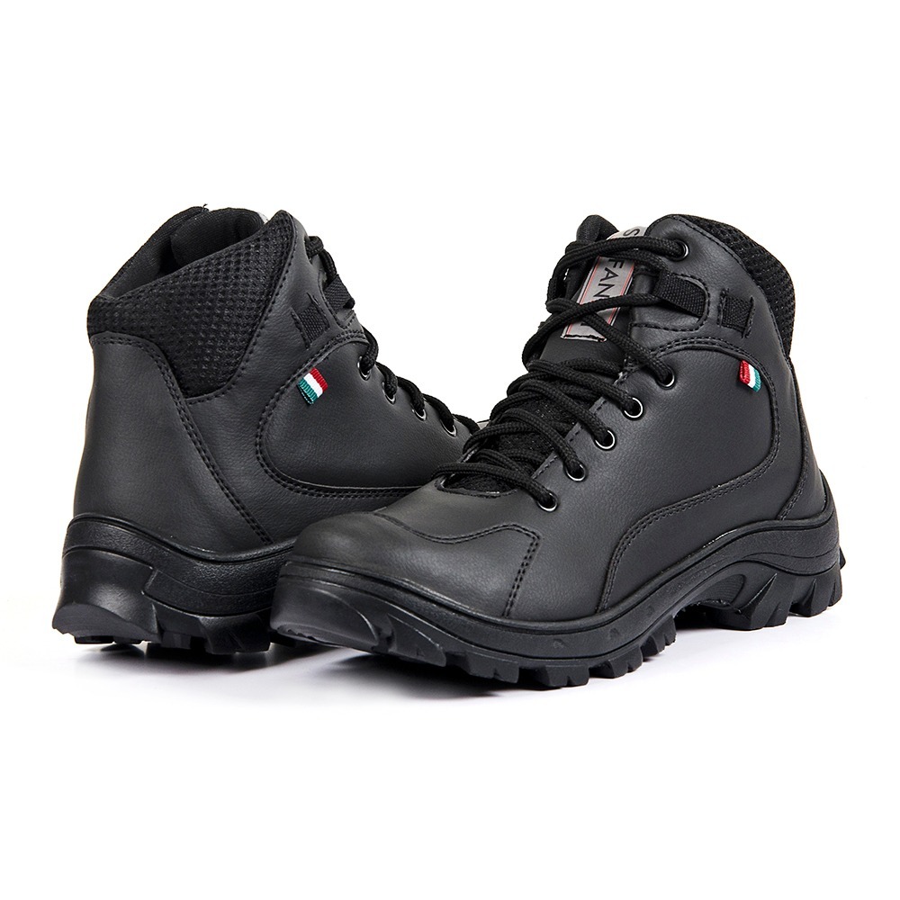 Coturno Adventure Bota CAT Stefanini Trilha Resistente e Confortável - Preto 717