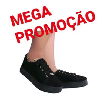 Tênis Sapato Feminino Ping Coração sapato Casual Confortável Preto