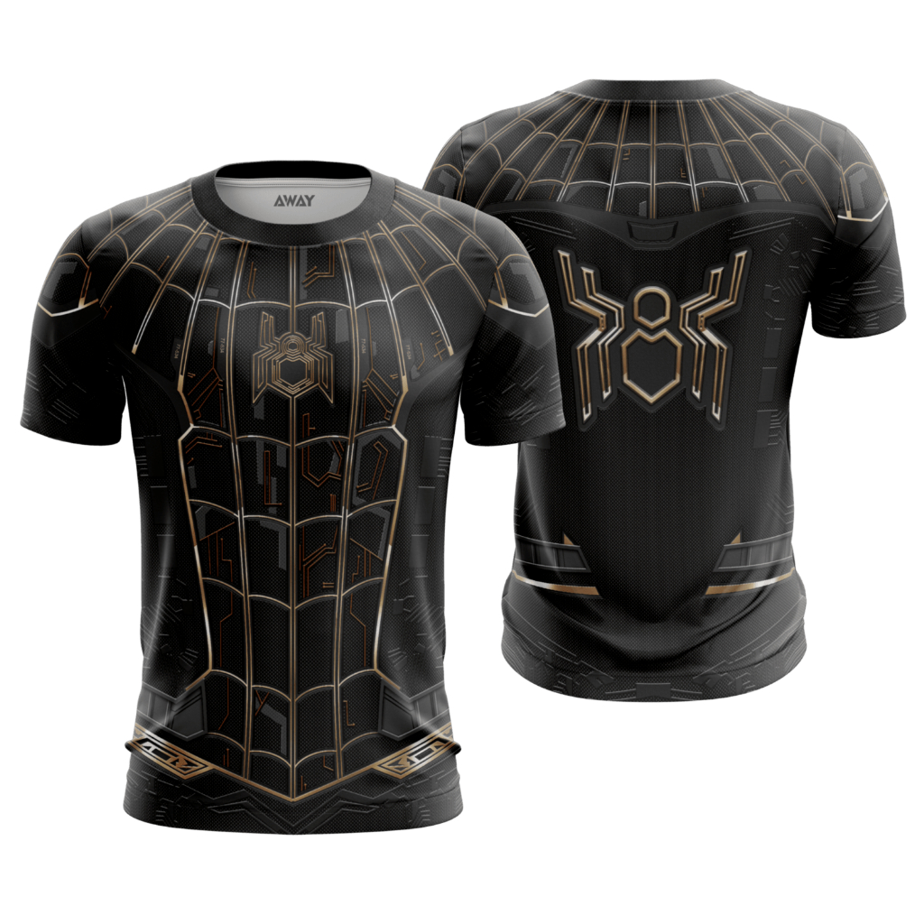 Camisa Camiseta Dryfit Premium Super Heróis Homem Aranha Traje 3D Tom Holland Sem Volta Para Casa Adulto Infantil