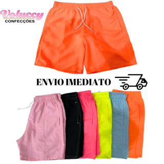 Kit 3 Bermudas Masculinas 3 Bolsos Com Elástico Com Amarração Para Atividade Física Tam do P ao GG em Oferta na Shopee