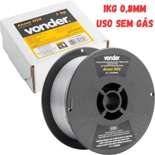 Arame Solda Mig / Mag Revestido Para Uso Sem Gás 0,8mm 1kg Vonder