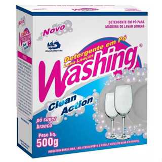 Sabão para Lava Louças Washing Pó 500g - Clean Action - MundoMarcas