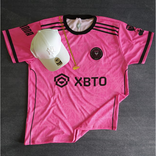 2023/2024 camisa camiseta uniforme inter miami cf rosa claro messi 10 com nome e número de jogador personalizável