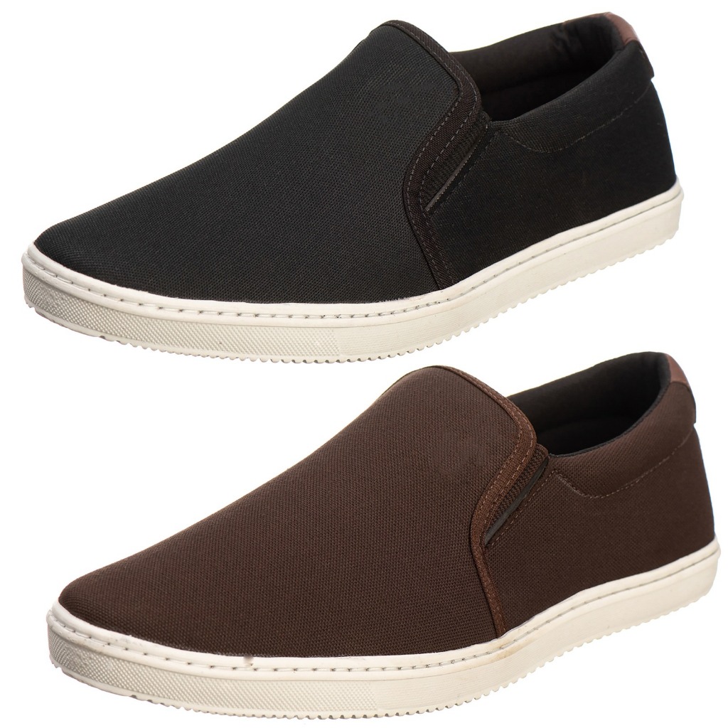 Kit 2 Pare De Sapatênis Slip On Imperdivel Moda Masculina