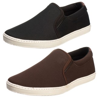 Kit 2 Pares de Sapatênis Slip-On Calce Fácil Moda Masculina