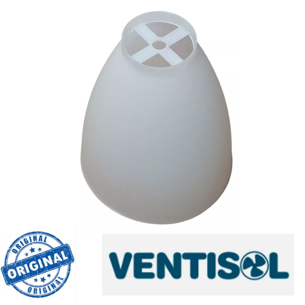 Tulipa Lustre Plástico Para Ventilador Wind Light Ventisol