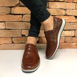 Sapato Masculino Oxford Casual Esportivo Inglês Couro Legitimo