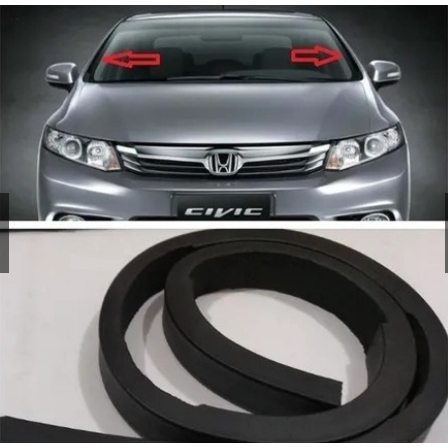 Borracha Acabamento Lateral Para-brisa New Civic 2007/2011 em Oferta na Shopee