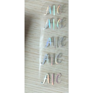 Kit com 10 iniciais de letras termocolantes