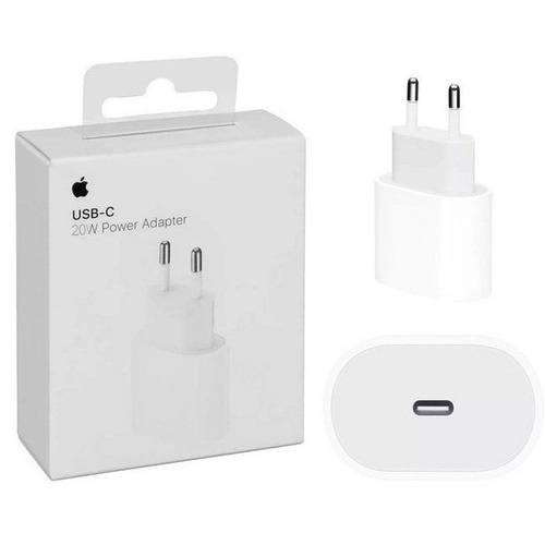 Base Fonte Carregador iPhone Apple Turbo USB-c 18w Carregamento Turbo Lightning