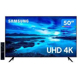Smart TV 50” Crystal 4K Samsung 50AU7700 - Wi-Fi Bluetooth HDR Alexa Built in 3 HDMI 1 USB