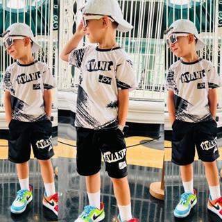 Kit de roupa infantil de bermuda e camisa juvenil menino conjunto verão menino tendencia do verão conjunto blogueirinho