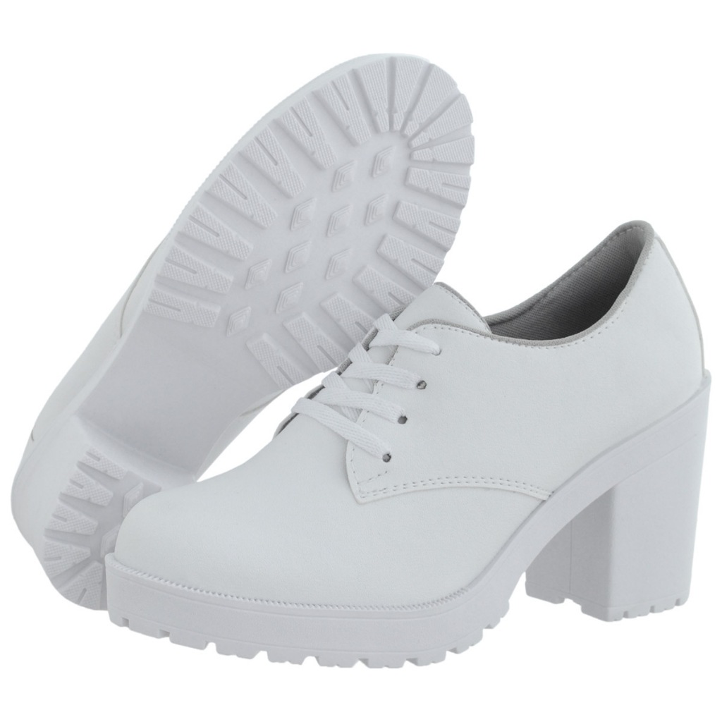 Oxford Feminino Salto Tratorado Cr Shoes 1710