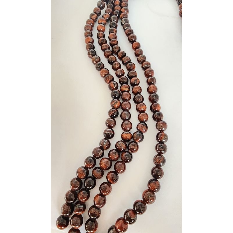 fio de pedra olho de boi 8mm 48uni