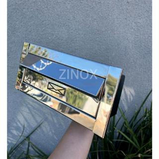 Caixa de Correio Frente Inox Carta Luxo