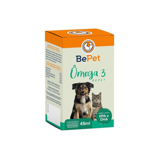 Suplemento Alimentar Ômega 3 Bepet 45ml Para Cães E Gatos.