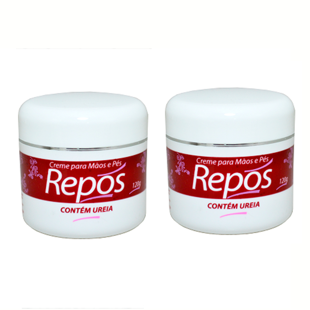 2 Unidades Creme Mãos e Pés Repos c/Ureia 120g Hidratante  - Com Anvisa