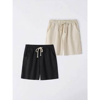 Kit 2 Bermudas Shorts Linho com Algodão Casual
