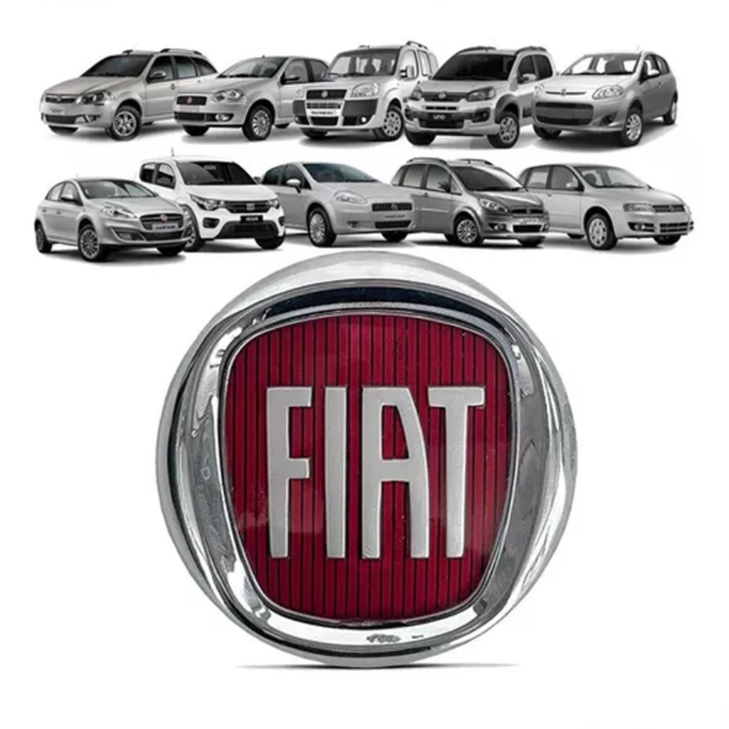 Emblema Grade Fiat Palio/Idea/Linea/Punto/Stilo/Doblo/Locker/Uno Vivace (9,5 Cm)