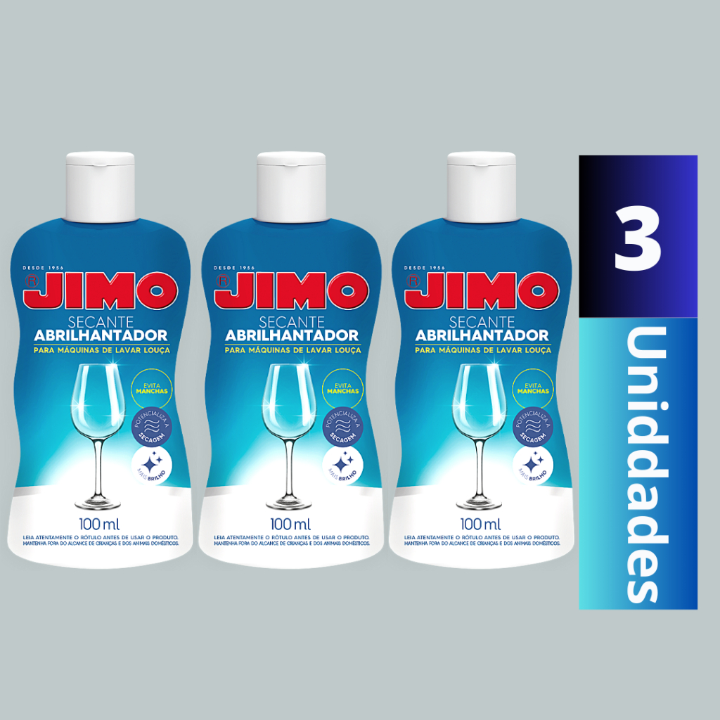 Imagem 3Un - Secante Abrilhantador Jimo 100ml para Lava Louça