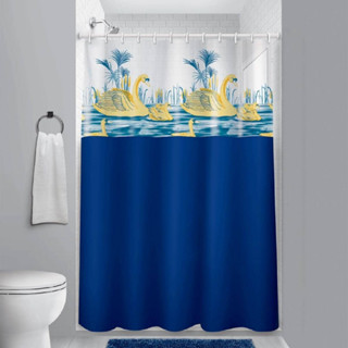 Cortina Box Colorida Com Visor Transparente Em PVC Para Banheiro Anti Mofo Gramatura Grossa