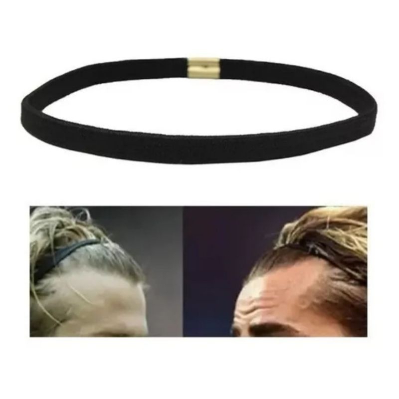 6 Elásticos Faixa cabelo  Headband tiara unisex afro puff cor preto