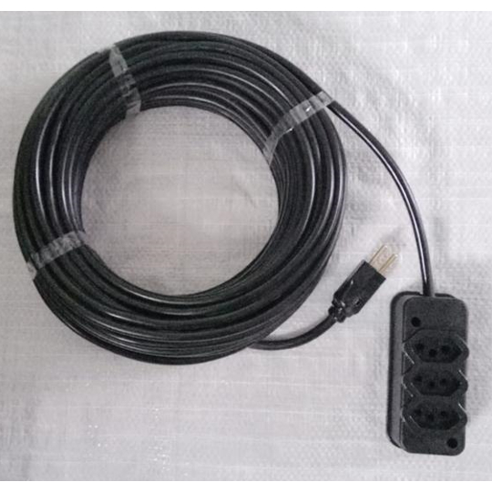 Extensão Elétrica Cabo PP 2X2.50mm Padrão Novo - 10A/20A - 5 Metros